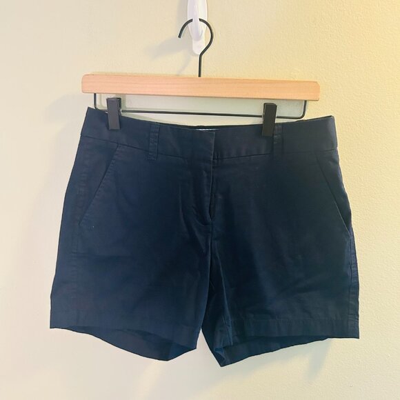 J. Crew Factory Chino Shorts Womens Size 2 Bundle Chambray Blue Navy Short - Picture 10 of 16